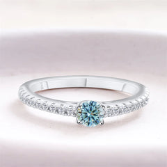 925 Sterling Silver Lab Diamond Engagement Wedding Band Fine Jewelry