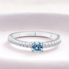 925 Sterling Silver Lab Diamond Engagement Wedding Band Fine Jewelry