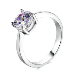 Shiny Cubic Zirconia Women's Ring Engagement Promise Ring