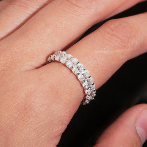 COSYA Oval Cut Full Moissanite Ring For Women