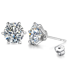 2.0 Carat Moissanite Gemstone Stud Earrings for Women